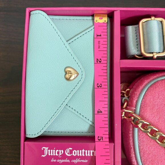 Juicy Couture Camera Bag Gift Set Pink and Blue New - Picture 5 of 8